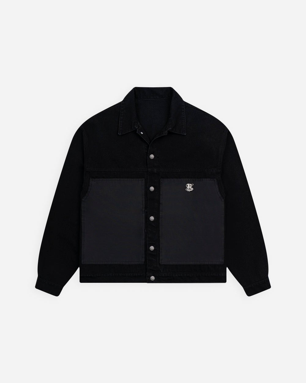 CHAQUETA DENIM TOWER NEGRA HOMBRE