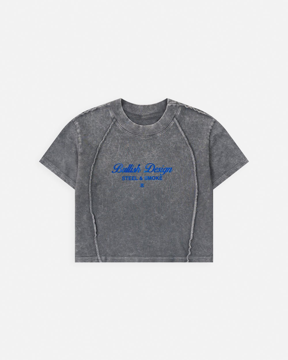 BABY TEE FRAME MUJER GRIS LAVADO