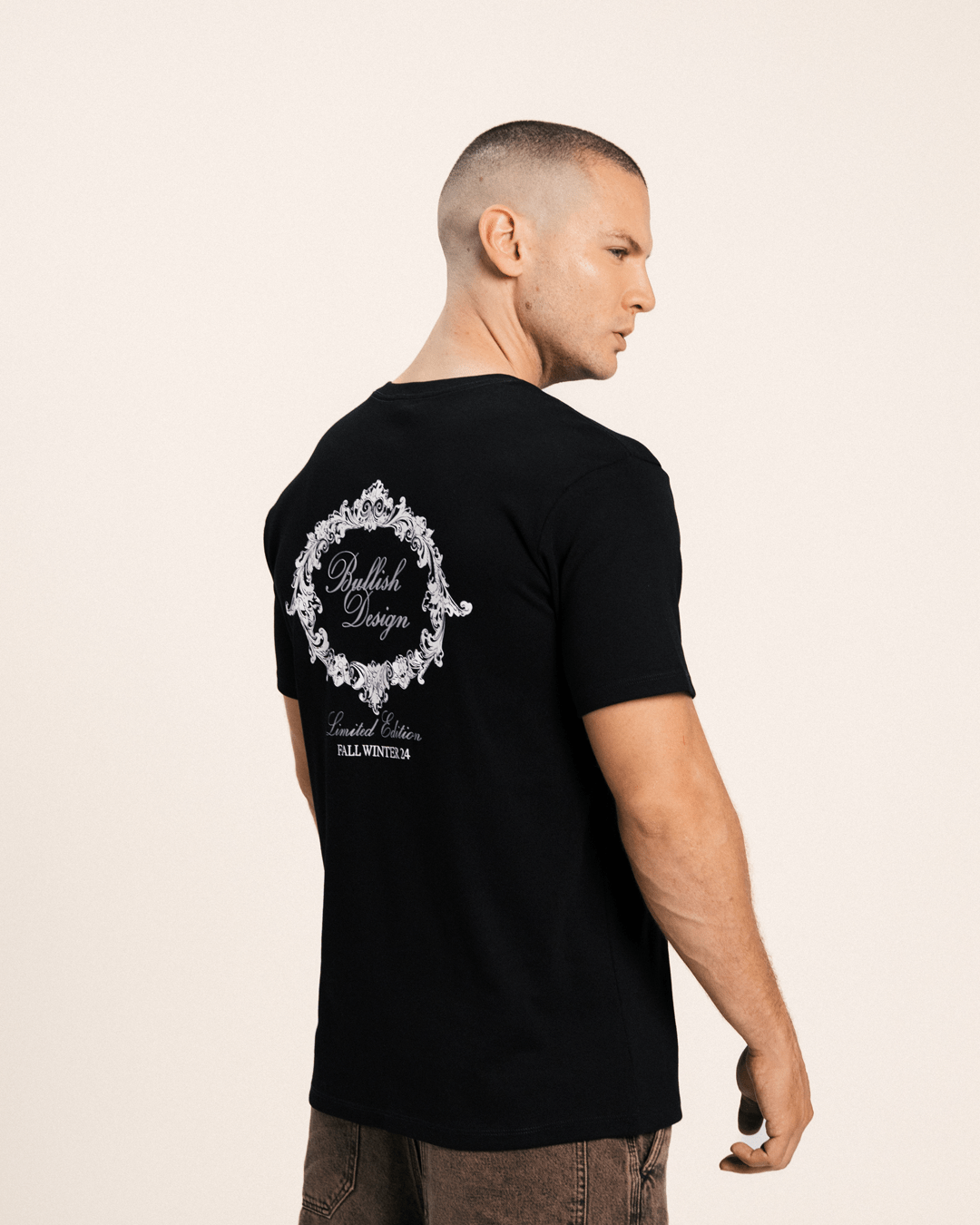 DA VINCI BLACK T SHIRT