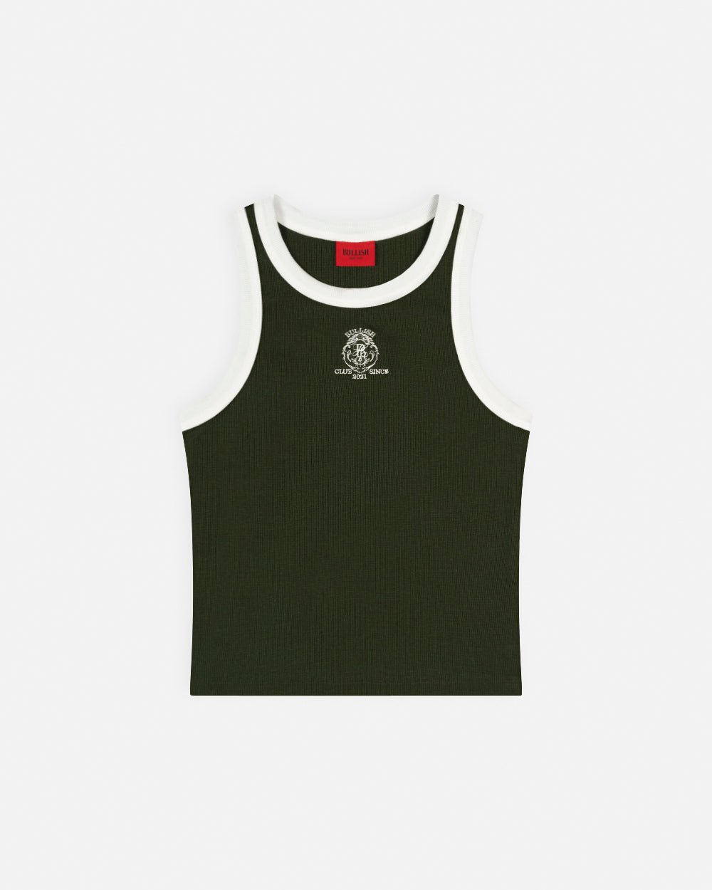 NED SOLID GREEN TANK TOP