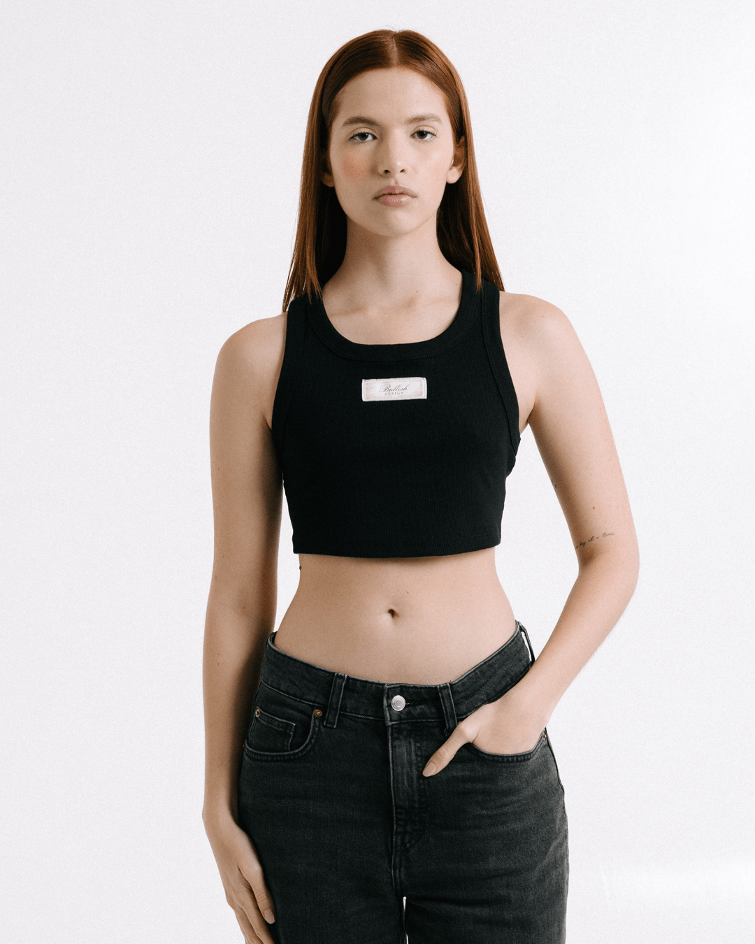 MARIE ANTOINETTE TANK TOP BLACK