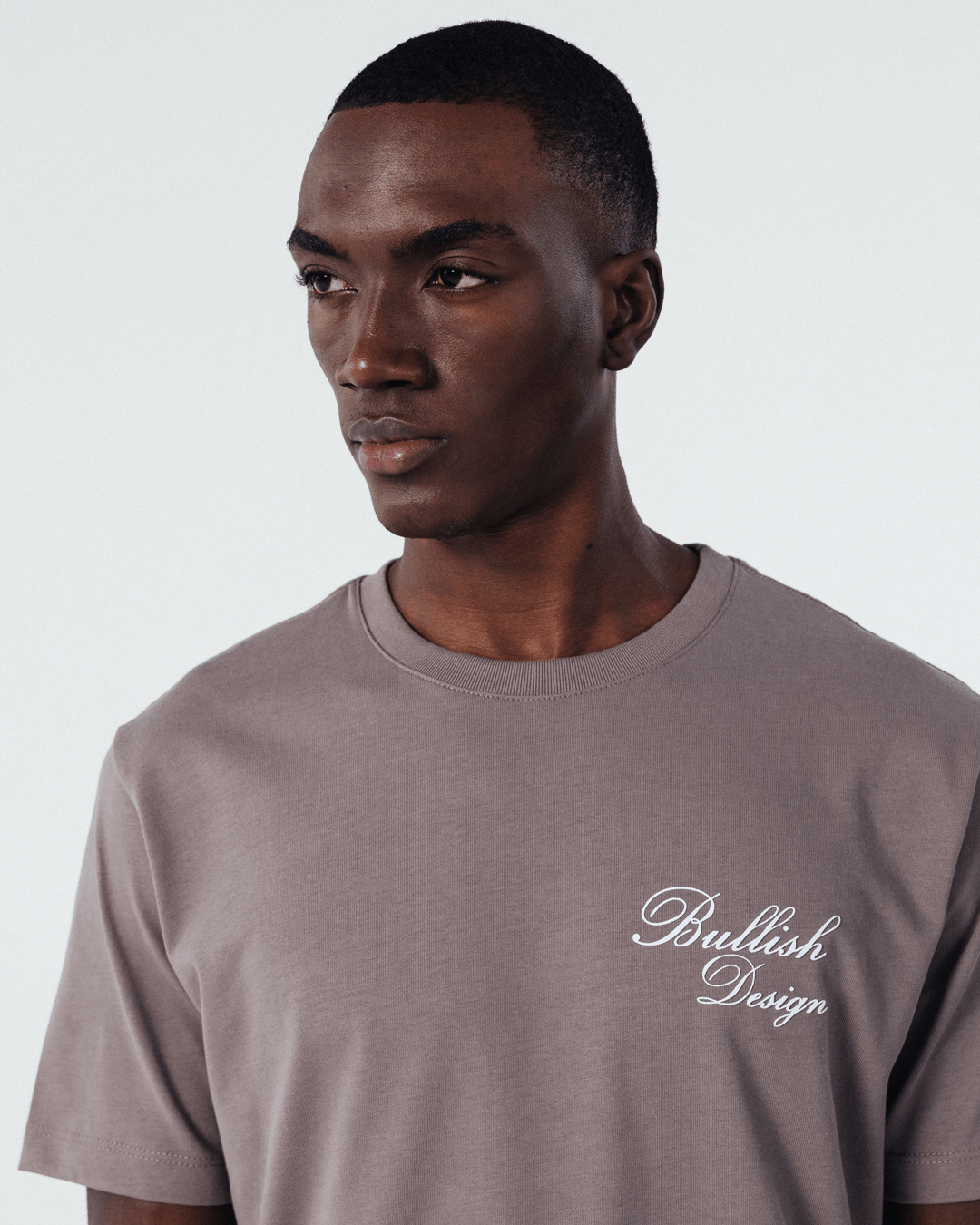 ALHNEA SOLID BROWN T SHIRT