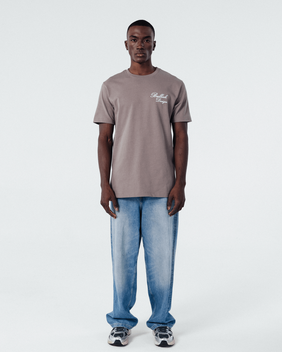 ALHNEA SOLID BROWN T SHIRT