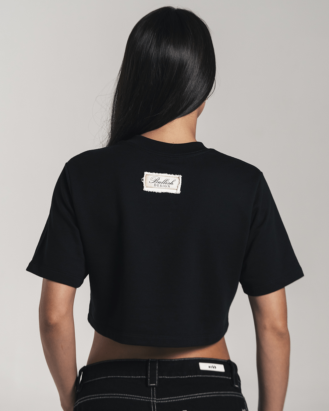 JOCKEY CLUB CROP TOP BLACK