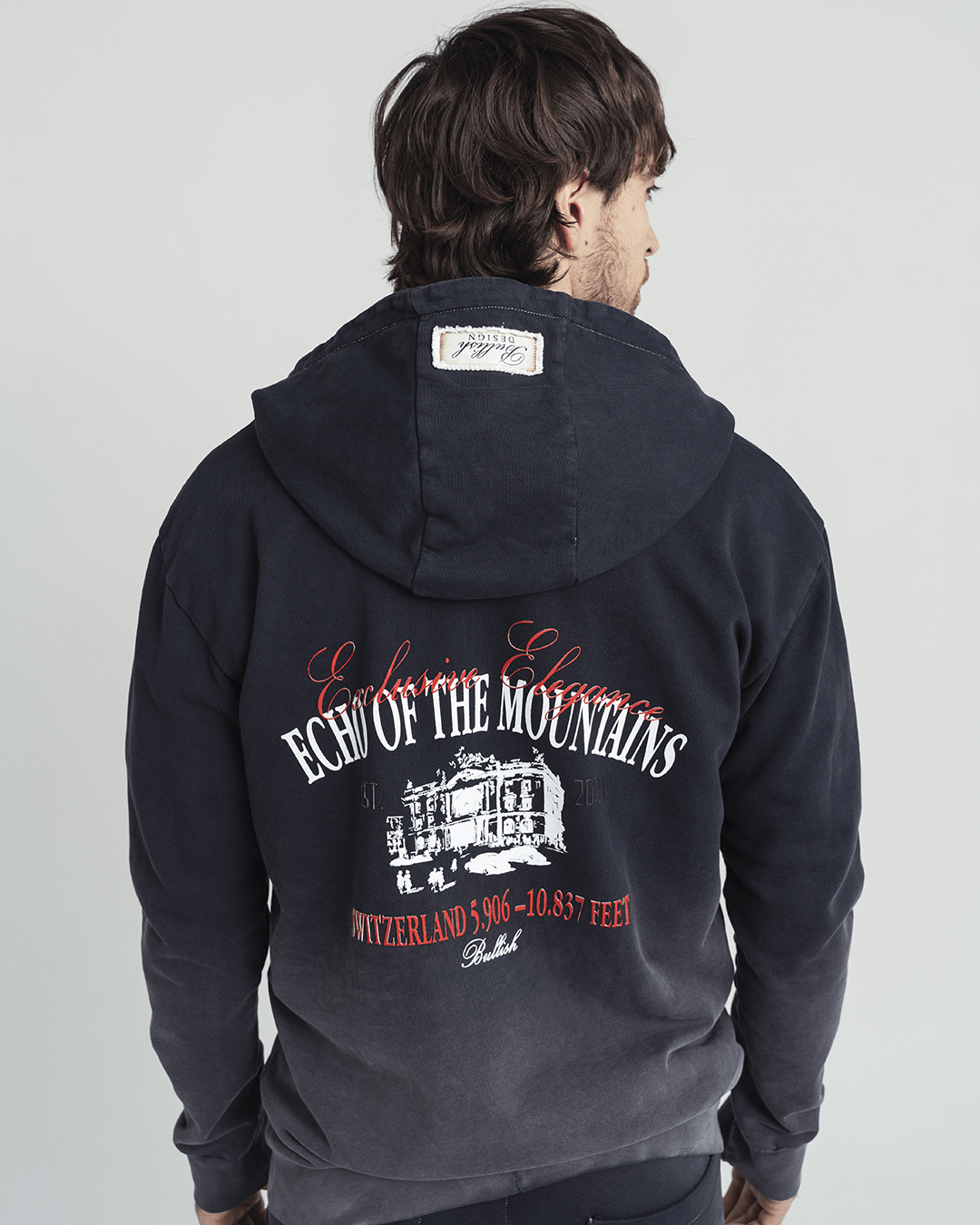 HOODIE GLACIER ACID WASH MEN
