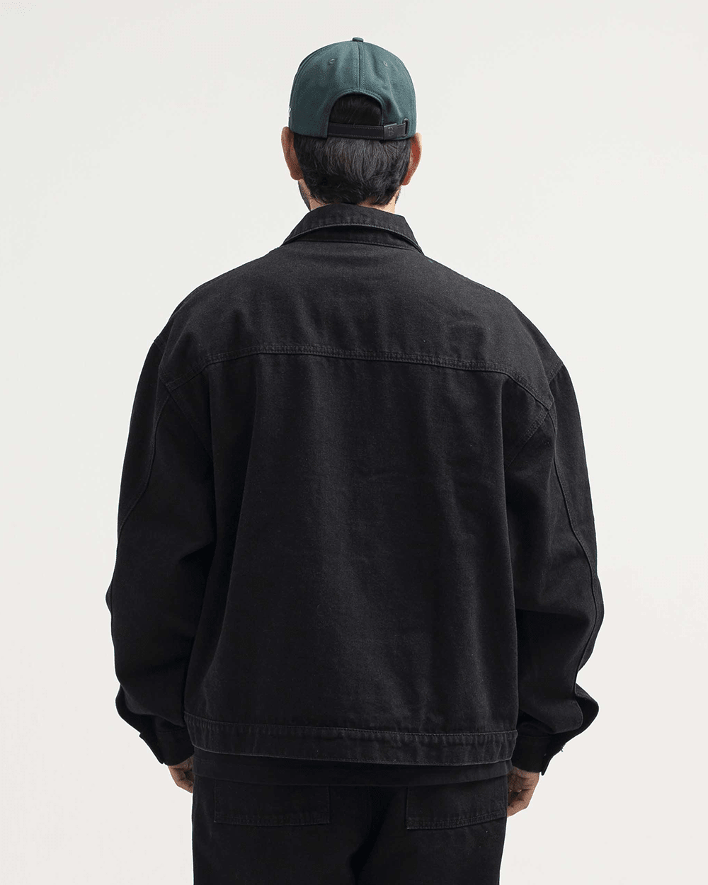 CHAQUETA DENIM TOWER NEGRA HOMBRE