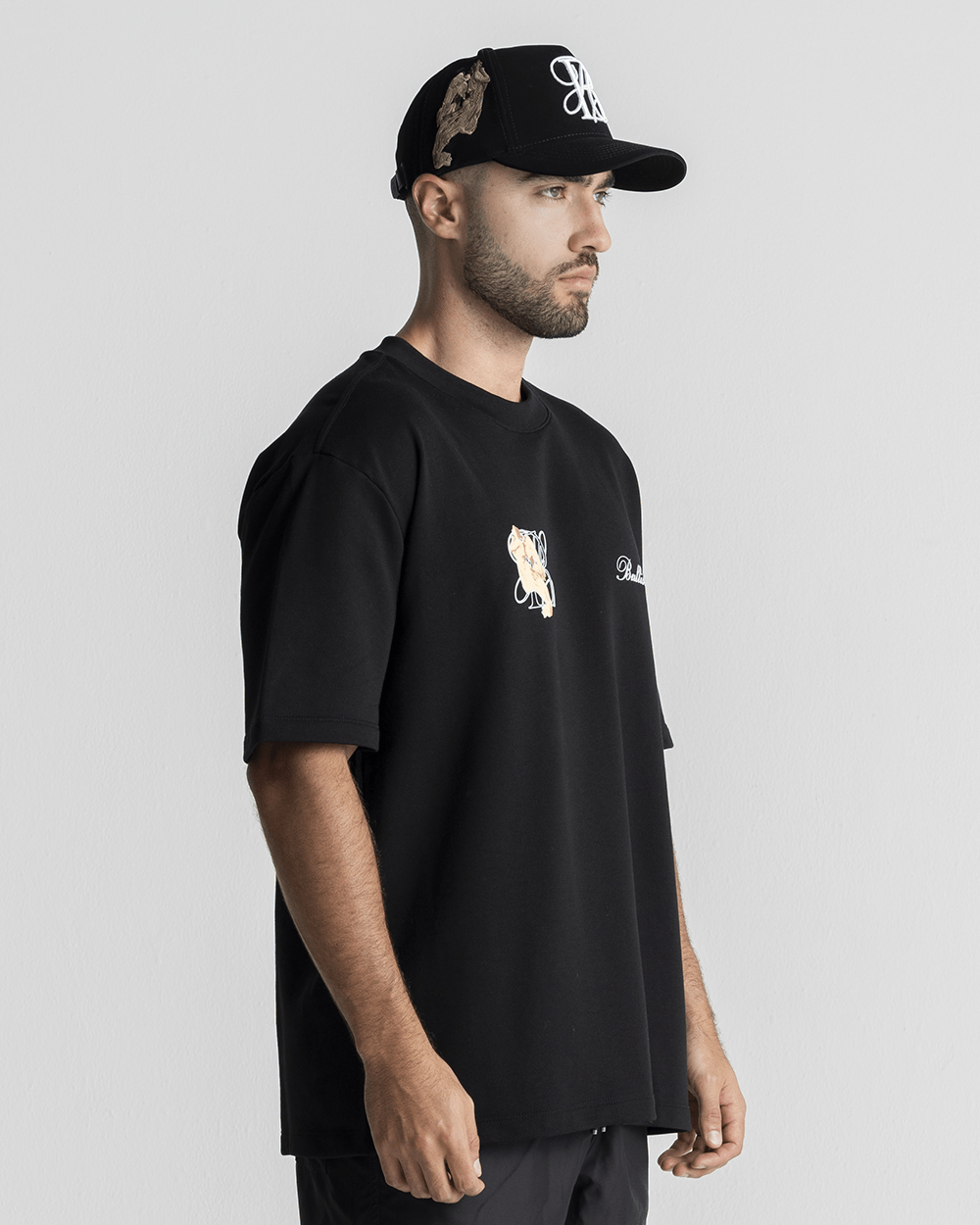 LAAGON BLACK T SHIRT OVERSIZED