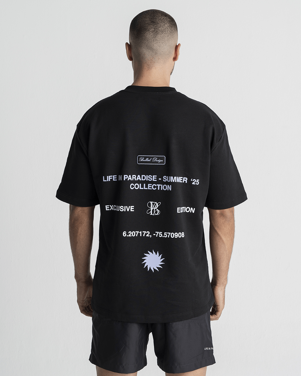 SERENITY BLACK OVERSIZED T SHIRT