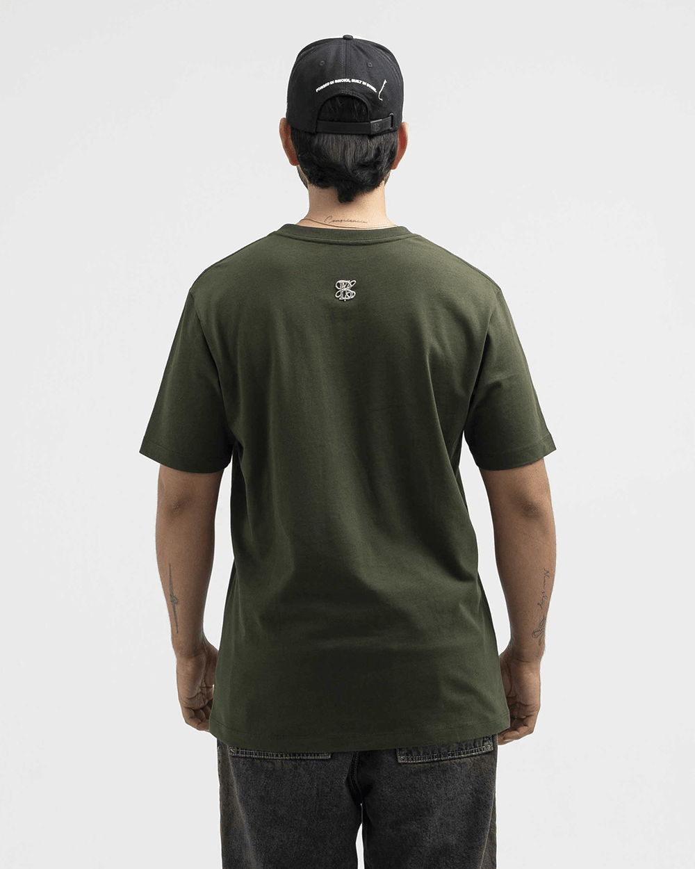 CAMISETA DRYWALL REGULAR FIT VERDE OSCURO