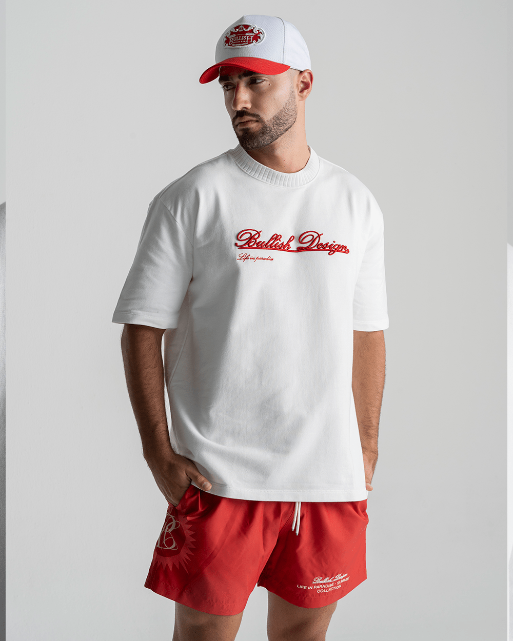 ISLAND SOLID WHITE OVERSIZED T SHIRT