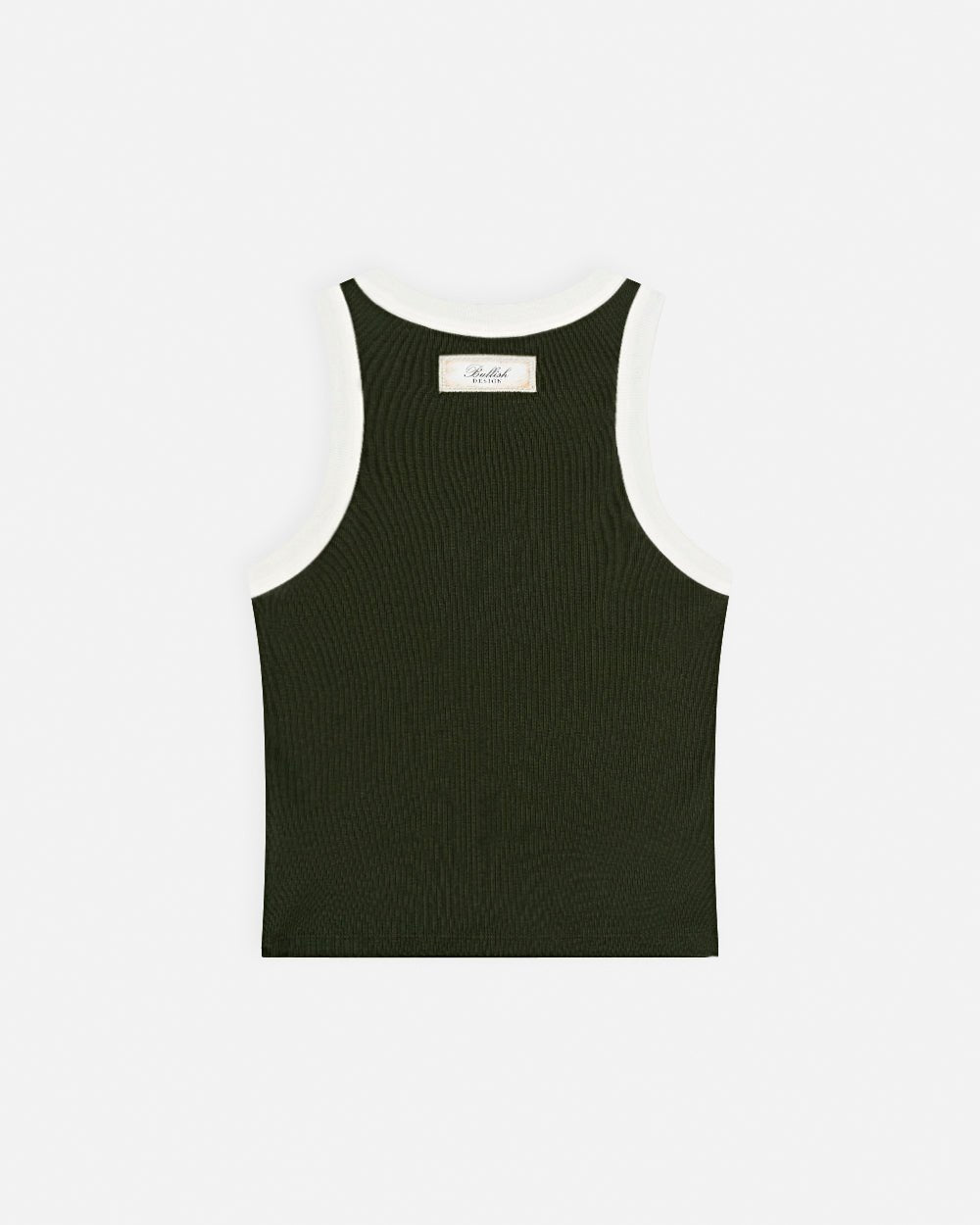 NED SOLID GREEN TANK TOP