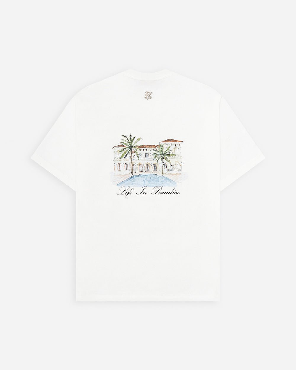 PARADISE SOLID WHITE T SHIRT OVERSIZED
