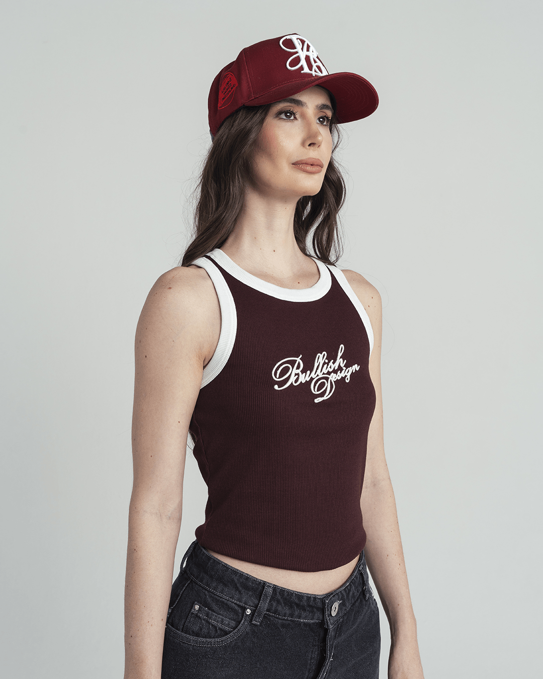 JASPER BURGUNDY TANK TOP WOMEN