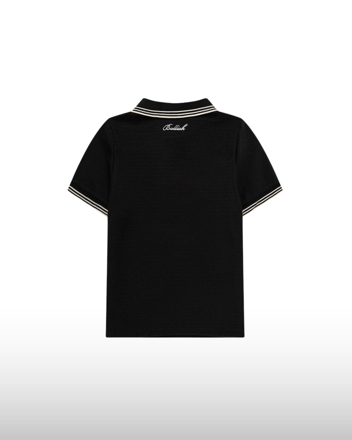 Camiseta Polo Riviera Negra Mujer