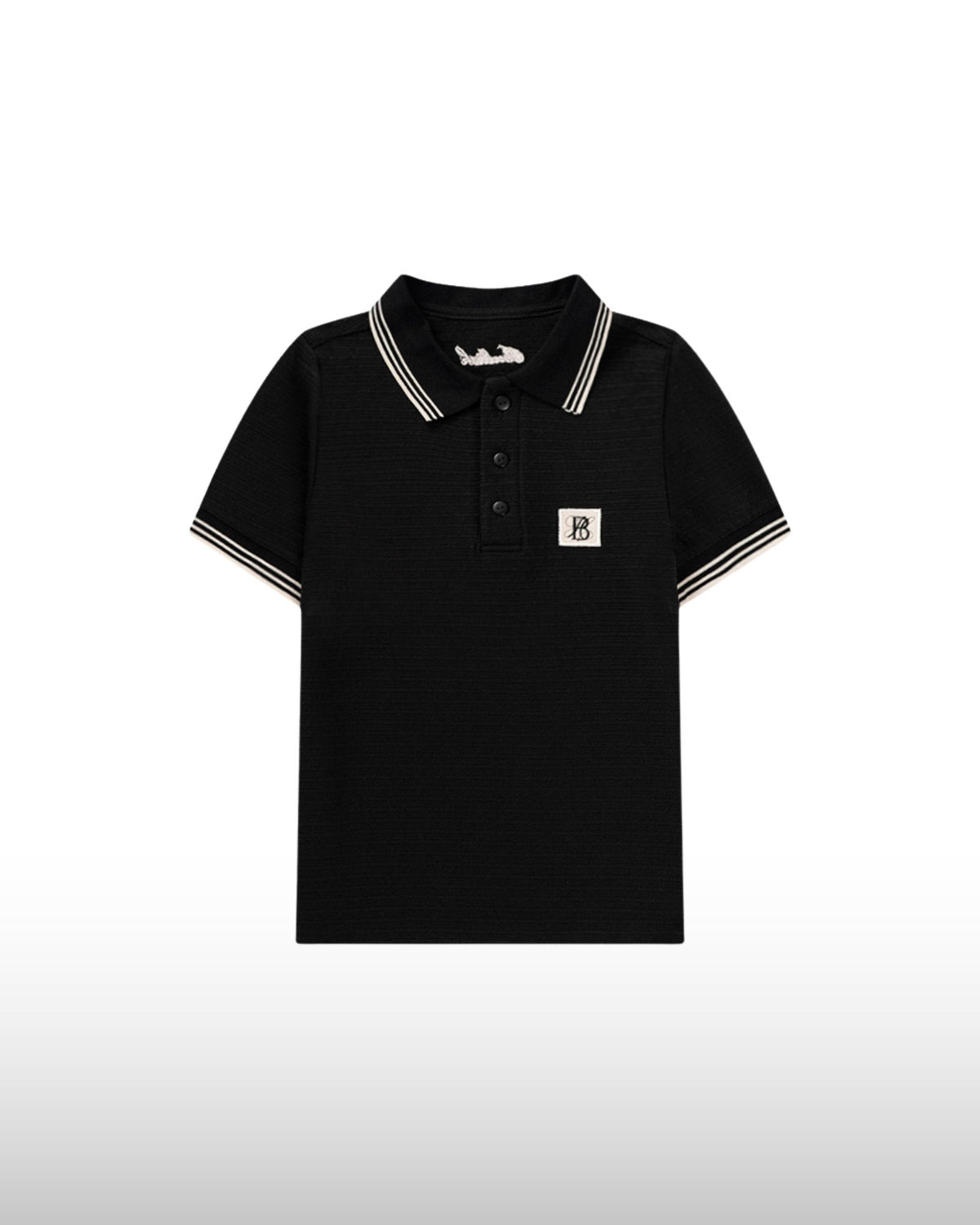 Camiseta Polo Riviera Negra Mujer