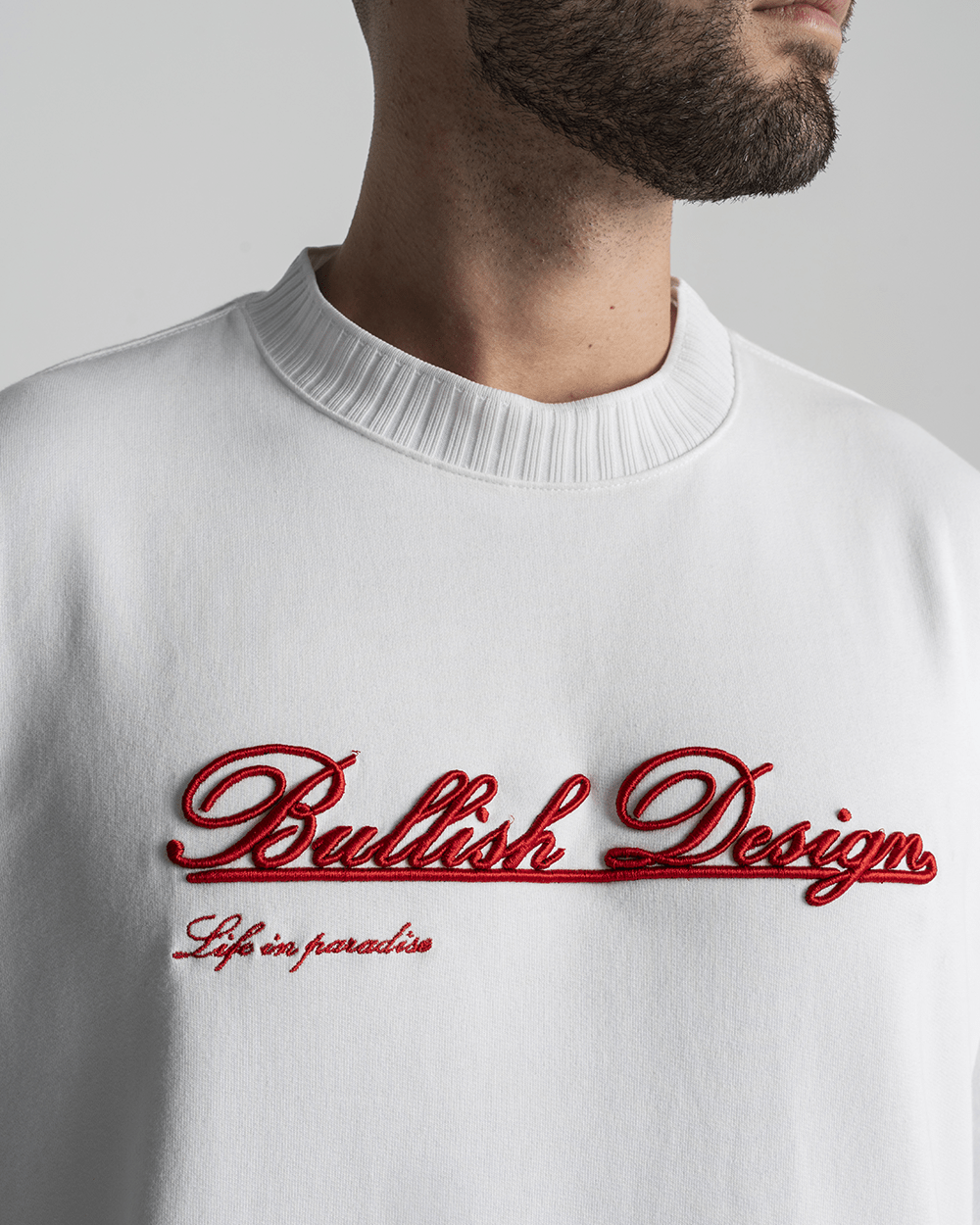 ISLAND SOLID WHITE OVERSIZED T SHIRT